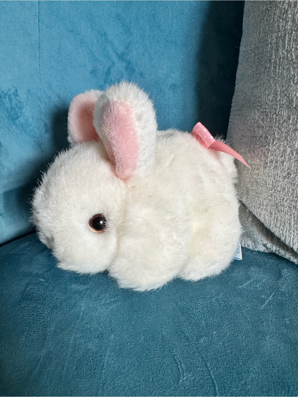 Vintage Bunny Rattle Plush